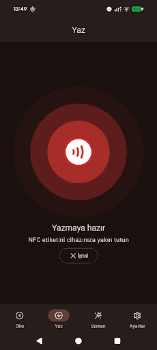 NFC Etiket Okuyucu ve Yazıcı ekran görüntüsü