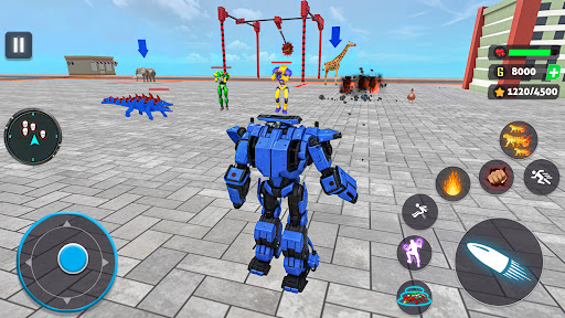 Crocodile Animal Robot Games ekran görüntüsü