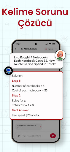 Matematik Soru Çözücü Kamera ekran görüntüsü