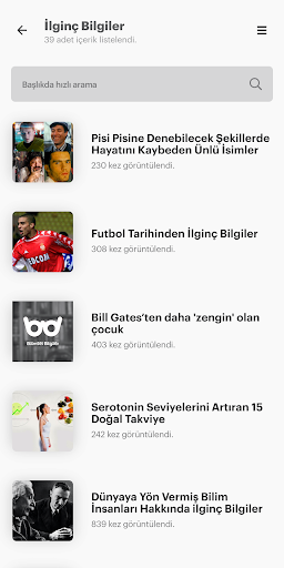 Bilimsel Bilgiler ekran görüntüsü