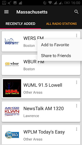 Massachusetts Radio Stations ekran görüntüsü