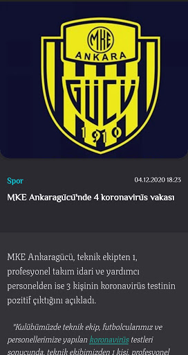 Sondakika Spor ekran görüntüsü