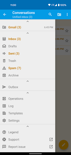 FairEmail, privacy aware email ekran görüntüsü