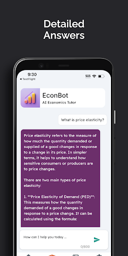 Economics AI - Econ Answers ekran görüntüsü