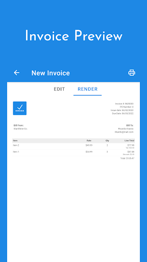 Simple Invoice Maker - INV001 ekran görüntüsü
