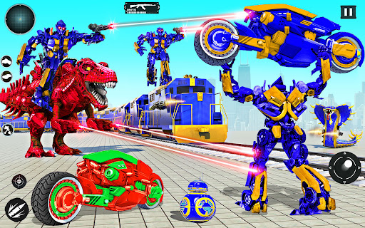 Train Robot Transform Car Game ekran görüntüsü