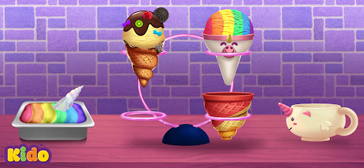 Ice Cream Making Game For Kids ekran görüntüsü
