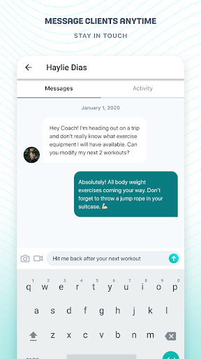 TrueCoach Connect ekran görüntüsü