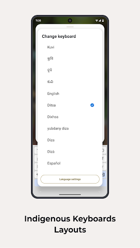 Motorola Indigenous Keyboard ekran görüntüsü