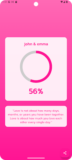 love calculator by name ekran görüntüsü