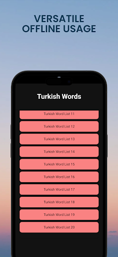 Turkish Words ekran görüntüsü