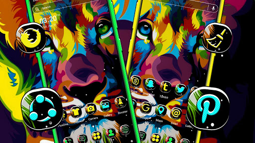 Colorful Lion Launcher Theme ekran görüntüsü