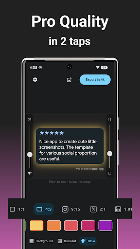 Screenshot Maker - NeonFrame ekran görüntüsü
