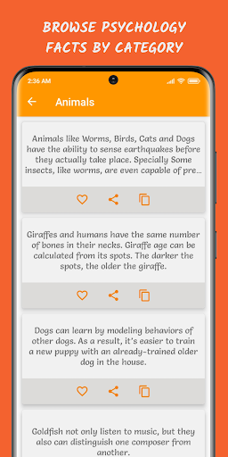 Daily Psychology Facts ekran görüntüsü