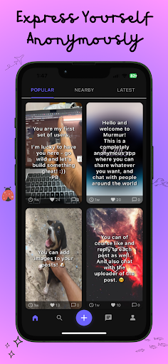 Murmur - Anonymous Post, Chat ekran görüntüsü