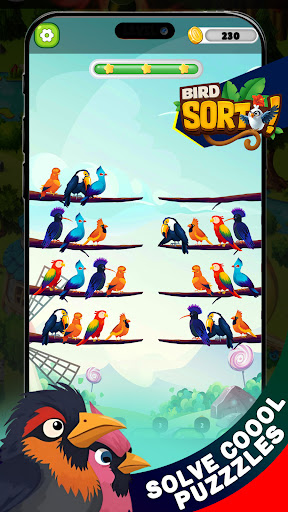 Bird Sort! ekran görüntüsü