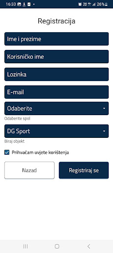 DG Sport Fitness ekran görüntüsü