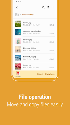 Samsung My Files ekran görüntüsü