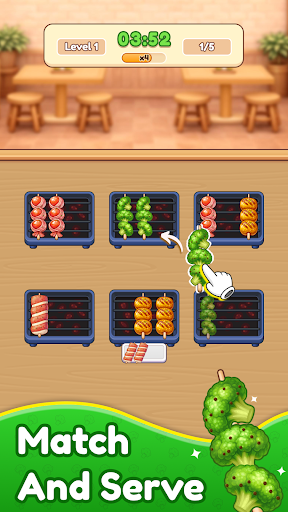 Grill Master: Food Sort Puzzle ekran görüntüsü