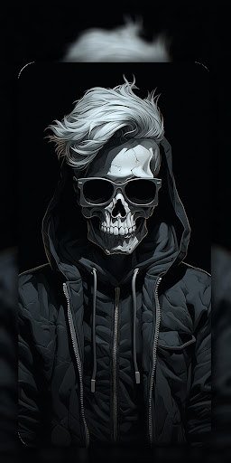 Cool Skull Wallpaper Live 4K ekran görüntüsü