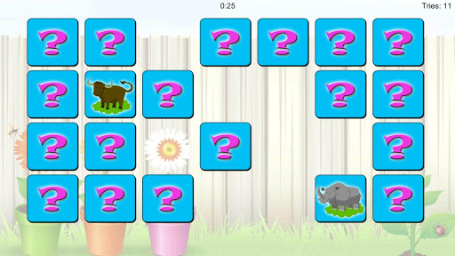 Concentration Game - Animals ekran görüntüsü