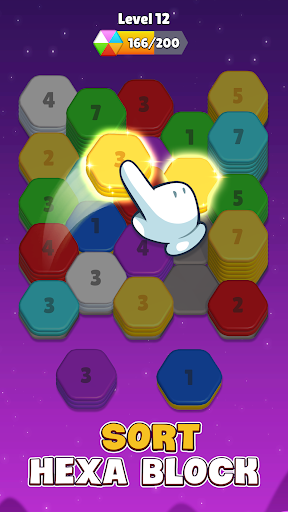 Hexa Sort 3D: Color Puzzle ekran görüntüsü