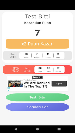 5. Sınıf Tüm Dersler Test Çöz ekran görüntüsü