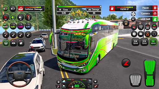 Open World Bus Driving Game 3d ekran görüntüsü