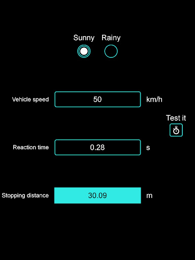 Brake Reaction Tester ekran görüntüsü
