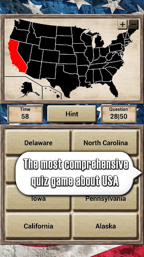 USA Geography - Quiz Game ekran görüntüsü