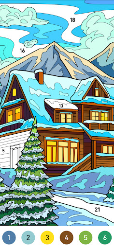 Christmas Winter Coloring Book ekran görüntüsü
