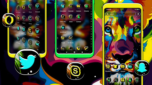 Colorful Lion Launcher Theme ekran görüntüsü