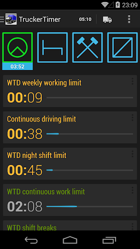 TruckerTimer ekran görüntüsü