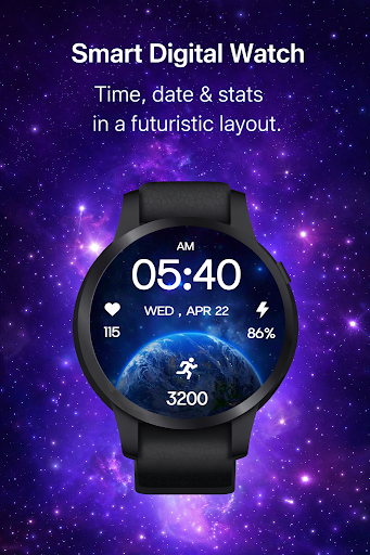 Earth & Space Watch Face ekran görüntüsü
