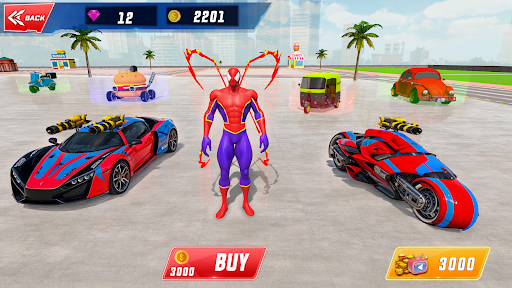 Spider Robot Hero Car Games ekran görüntüsü