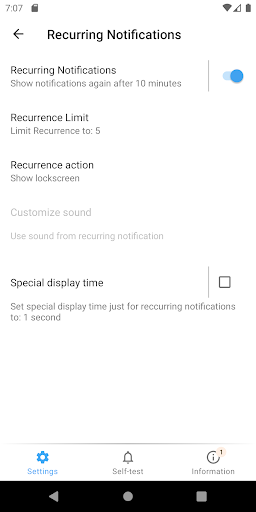 Glimpse Notifications ekran görüntüsü