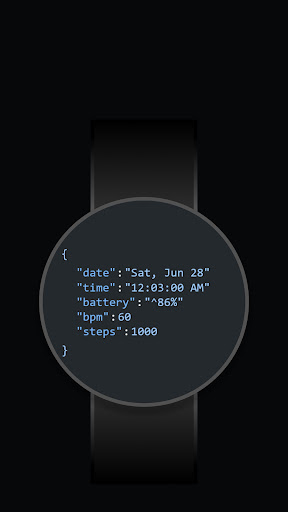 JSON Watch Face ekran görüntüsü