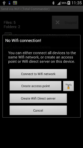 WiFi/WLAN Plugin for Totalcmd ekran görüntüsü