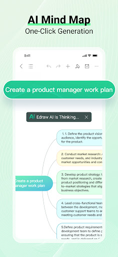 EdrawMind: AI Mind map & Note ekran görüntüsü