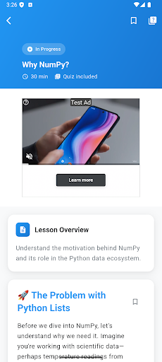 Learn NumPy ekran görüntüsü