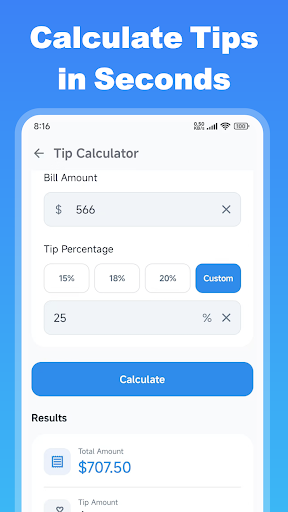 Salary, Tax & Tip Calculator ekran görüntüsü