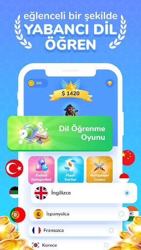 Trivia Lingo Dil Öğrenme Oyunu ekran görüntüsü