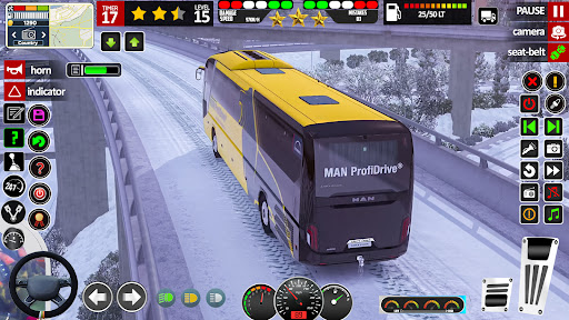 Bus Driving Coach Bus Sim 3D ekran görüntüsü