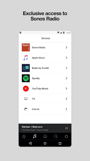 Sonos S1 Controller ekran görüntüsü