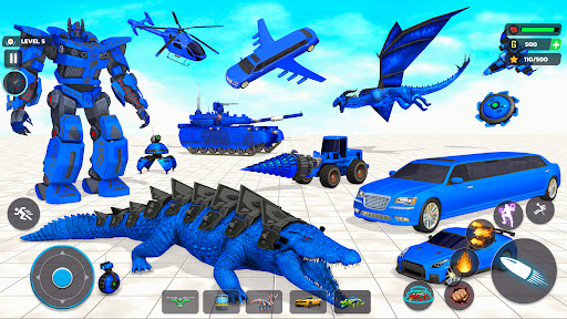 Crocodile Animal Robot Games ekran görüntüsü