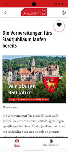 Sigmaringen ekran görüntüsü