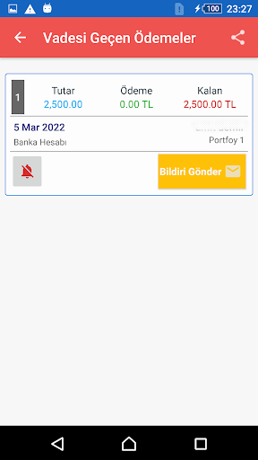Kira Takip ekran görüntüsü