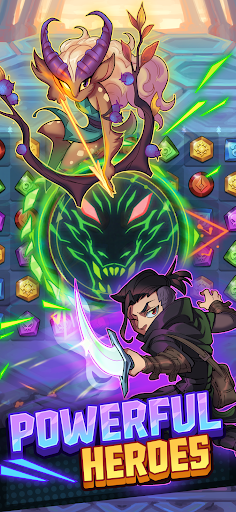 Puzzle Brawl: Match 3 PvP RPG ekran görüntüsü