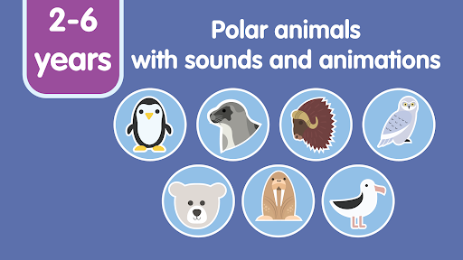 Learn Polar Animals for kids ekran görüntüsü