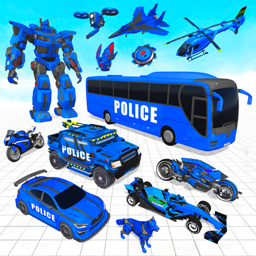 Bus Simulator Police Robot Car ekran görüntüsü